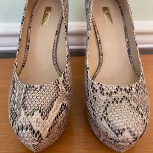 Guess Python Sexy Platform 4in Heels Size 9